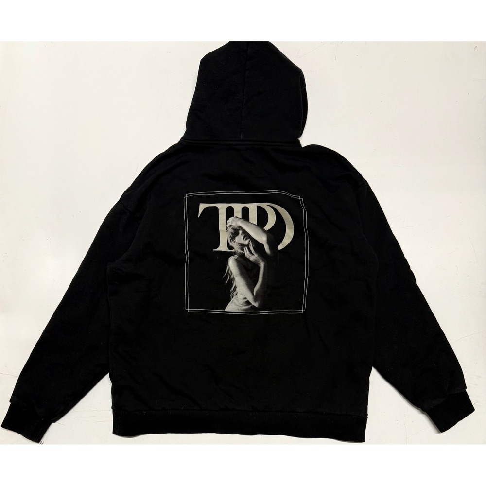 Taylor Swift The Tortured Poets Department TTPD Black Hoodie Graphic 2XL